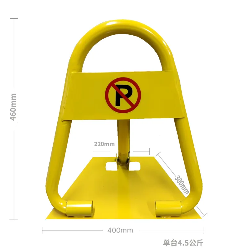 Manual Parking lock barrier, 460mm high parking bollard