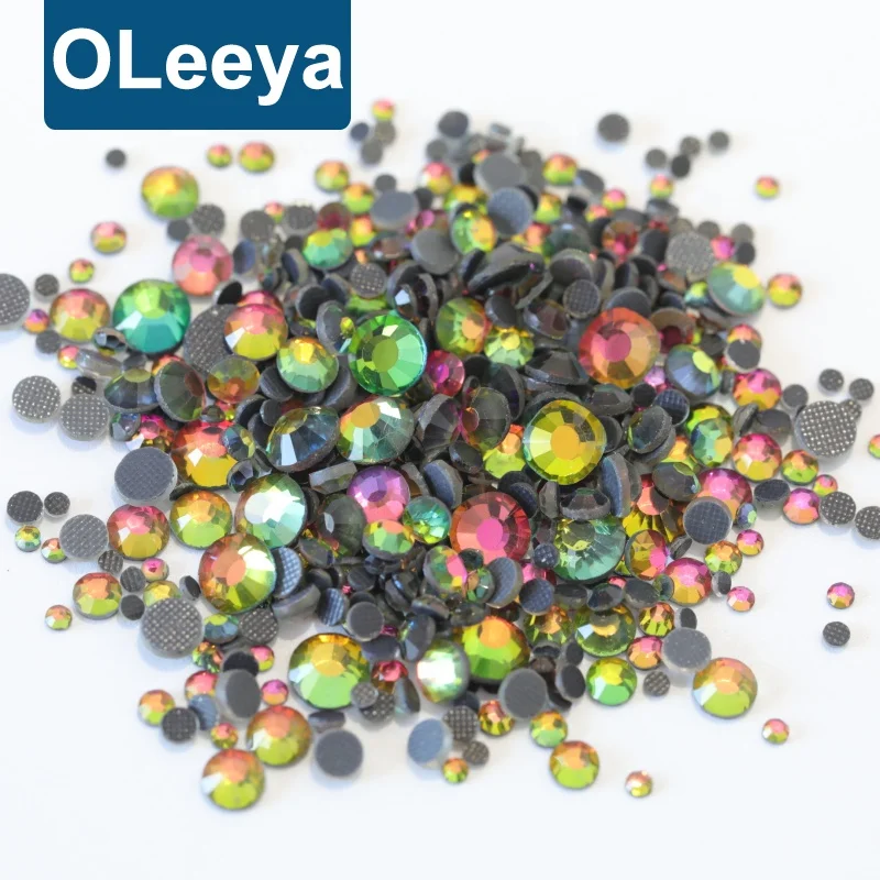 Bulk Package SS6~SS40 Glass DMC Quality Sticker Design ss10 SLV Rhinestones Hotfix