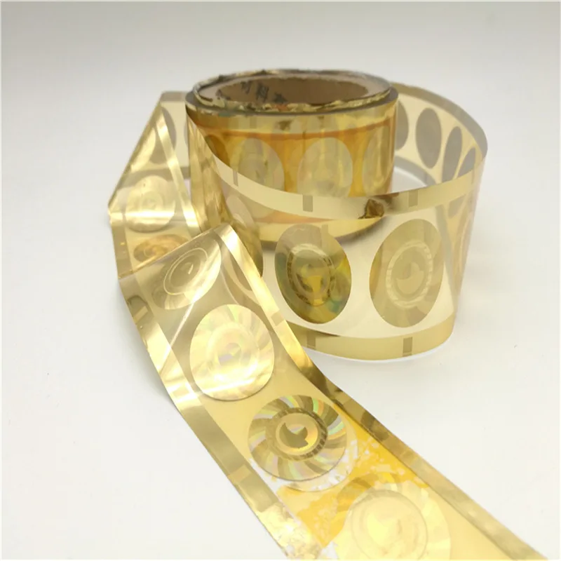 Anti-counterfeiting positioning laser hot stamping label hot stamping film holographic washing aluminum film custom manufacturer