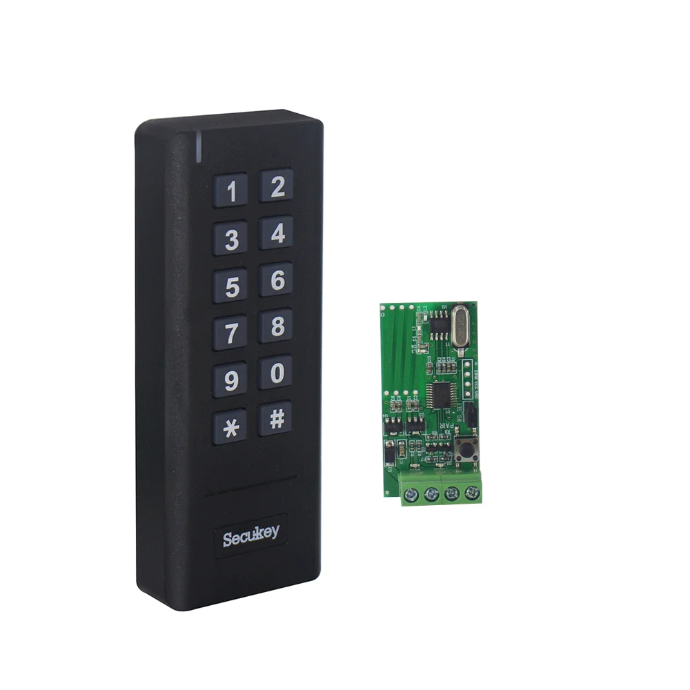 WK1-MF дальнее расстояние 13,56 МГц rfid клавишная панель контроля доступа wiegand беспроводной кард-ридер с клавиатурой недорого