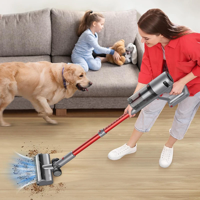 Professional Upright Wireless Vacuum Cleaner With Retractable Extension Cord