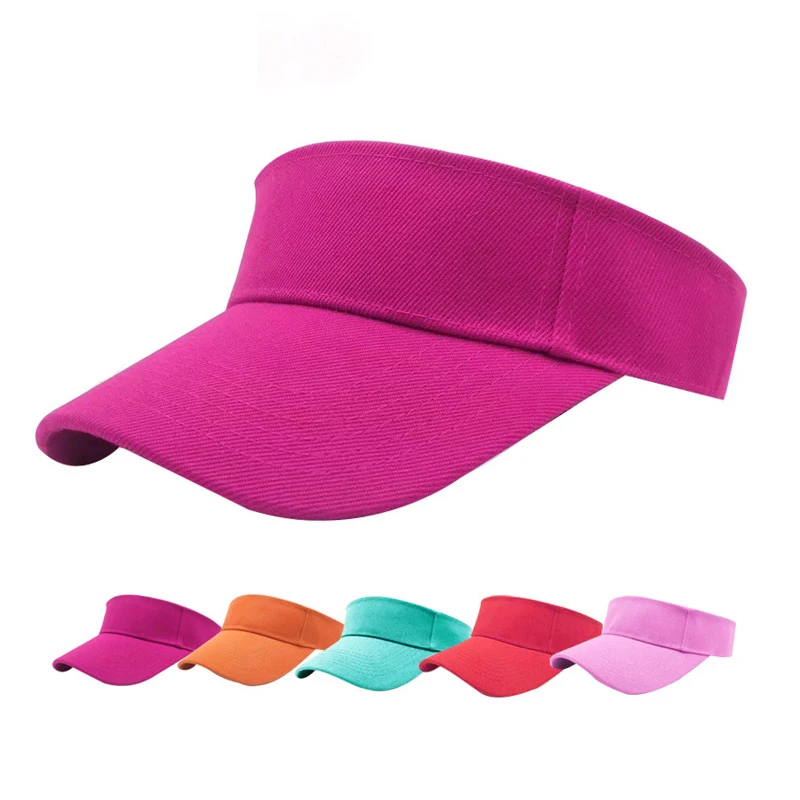 2024 New Type High Quality Plain Custom Logo Visor Hats Waterproof Polyester Quick Dry Sun Visor Cap Hats