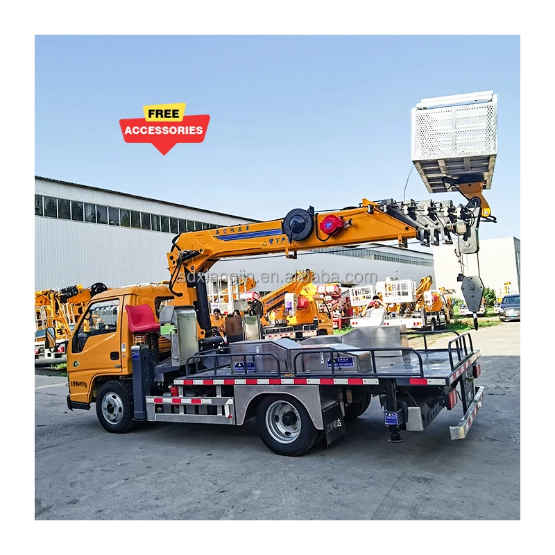28m 32m hydraulic Truck Mounted Aerial Bucket 4x2 Boom Lift Aerial Manlift Work Platform Truck