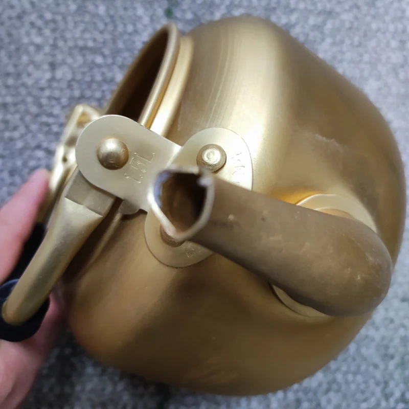 4L горячая распродажа высокое качество желтый алюминиевый чайник для