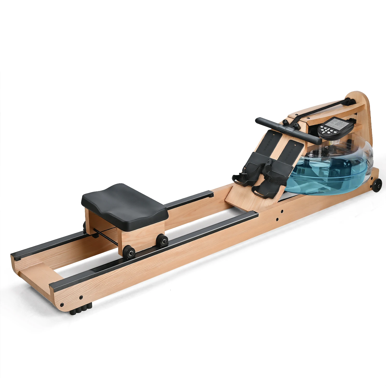 rowing machine with LCD Monitor for Home Gym Use Water Resistance Exercise Rower