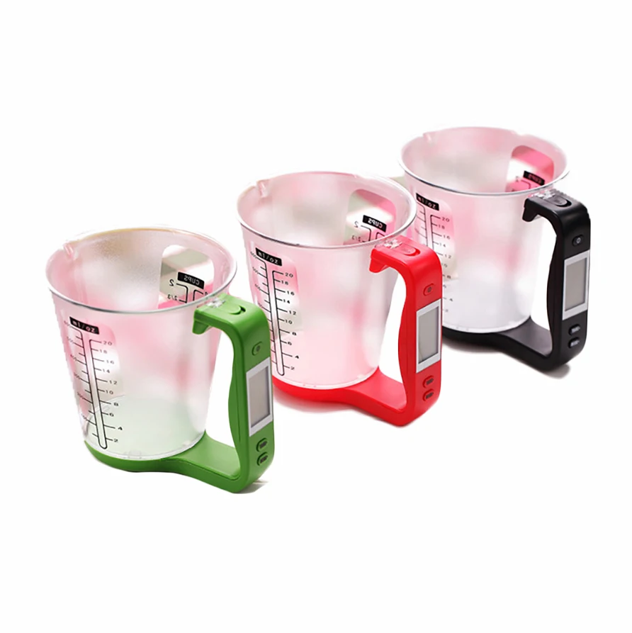 stylish generous appearance ABS Liquid Food Measuring Cup Large Volume Electronic Kitchen Cup Scale