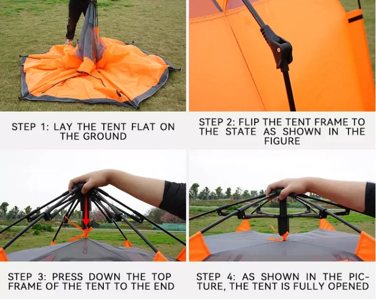 wholesale outdoor camping 2 layer automatic quick opening Tent