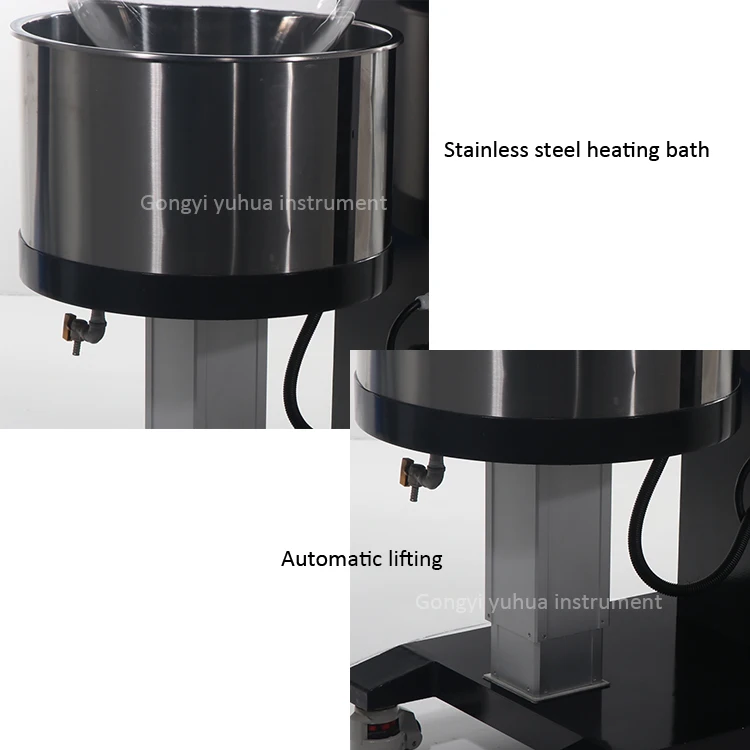 YUHUA 50 litre rotovap steam distillation herb essential oil distiller industry rotary evaporator 50l