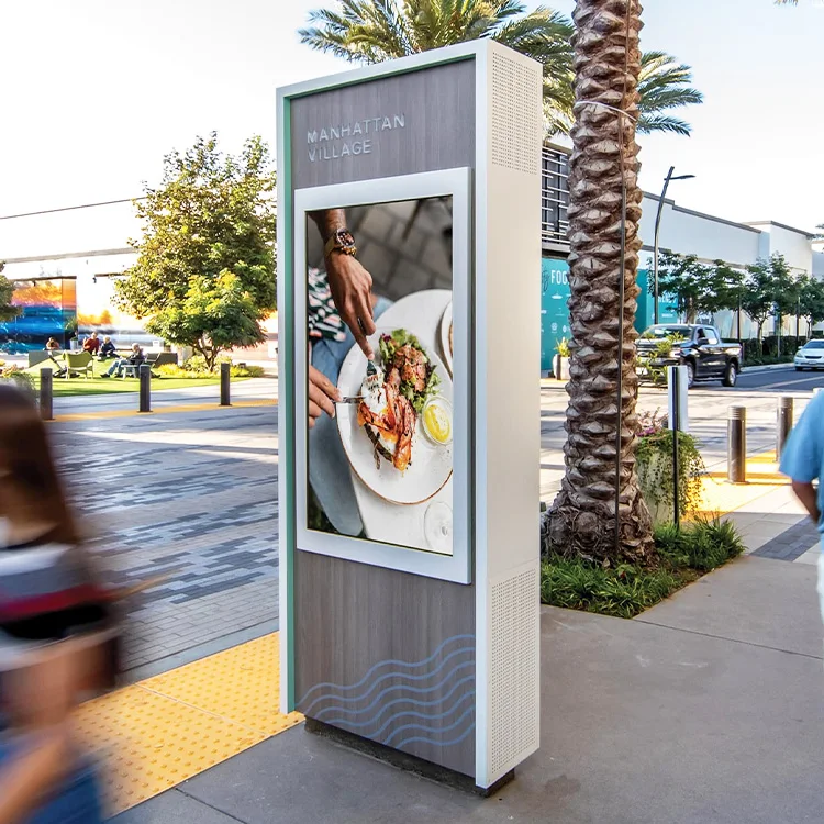 outdoor totem floor stand screen kiosk outdoor water proof lcd kiosk touch touck screen kiosk ip65