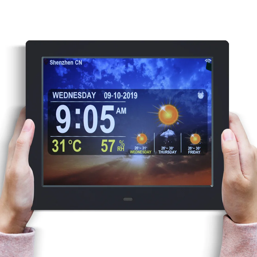 Clock with Day and Date for Elderly Display Digital Calendar Alarm Clock Dementia Alzheimers Clock with Extra Large Display