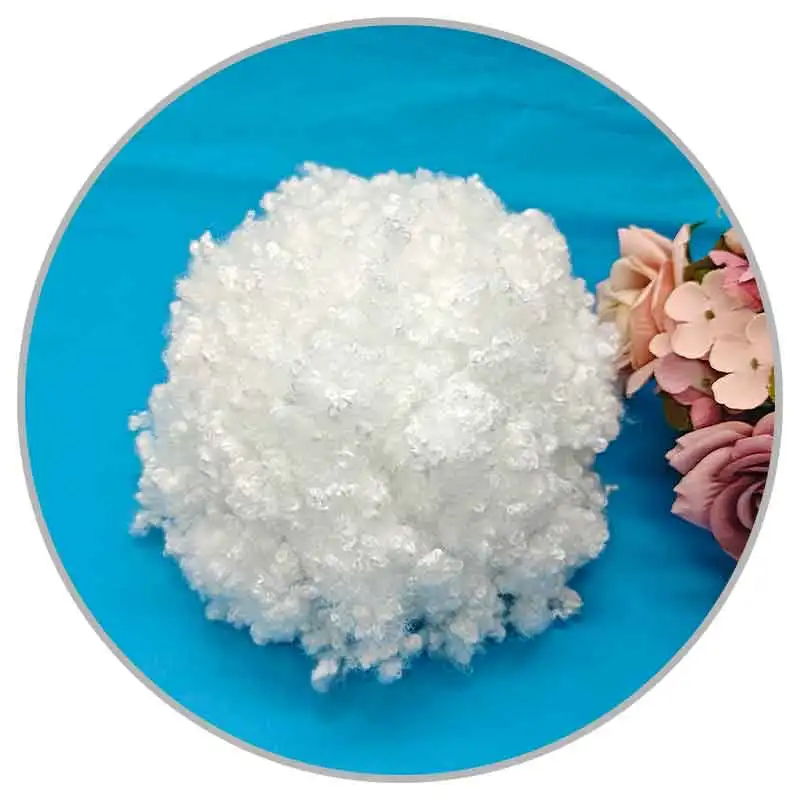 3D 64MM virgin HCS polyester fiber best price forfilling