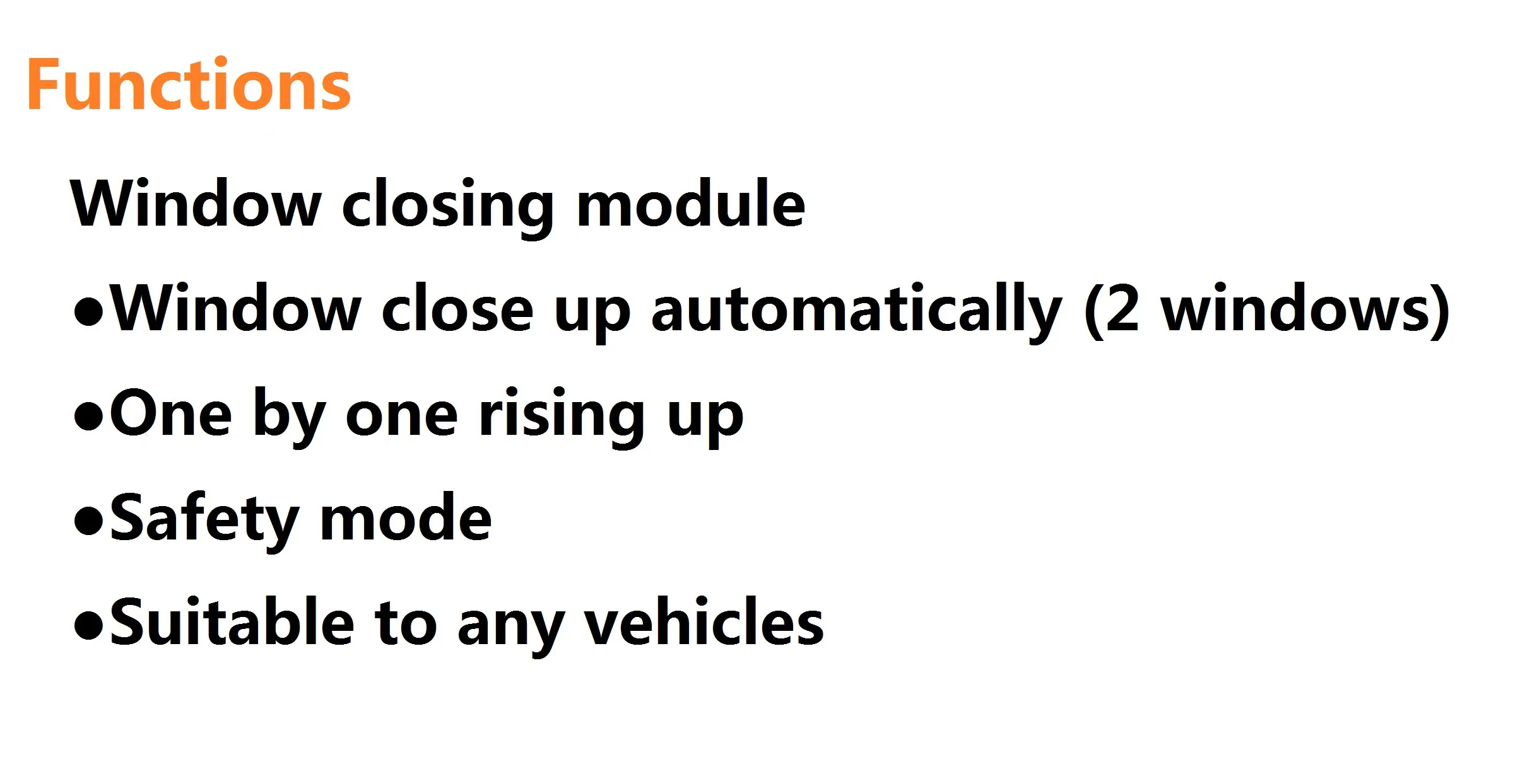 Universal  window closing module BCS-R07-2WM