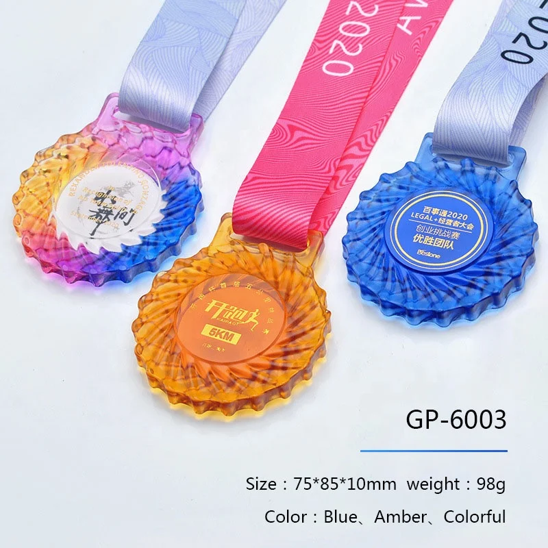 18 years crystal medal manufacturer original patent hanging medal customization Medal presentation at the Games marathon