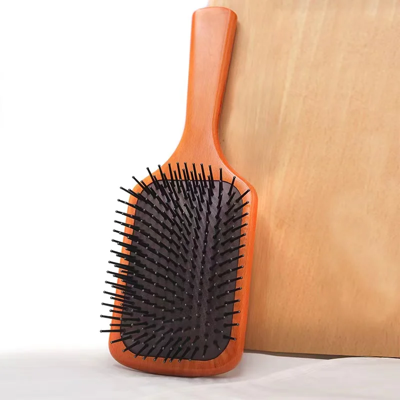 Massage Comb Factory Natural Soft Bristles Hair Brush Small Wood Hair Massage Brush And Comb Set