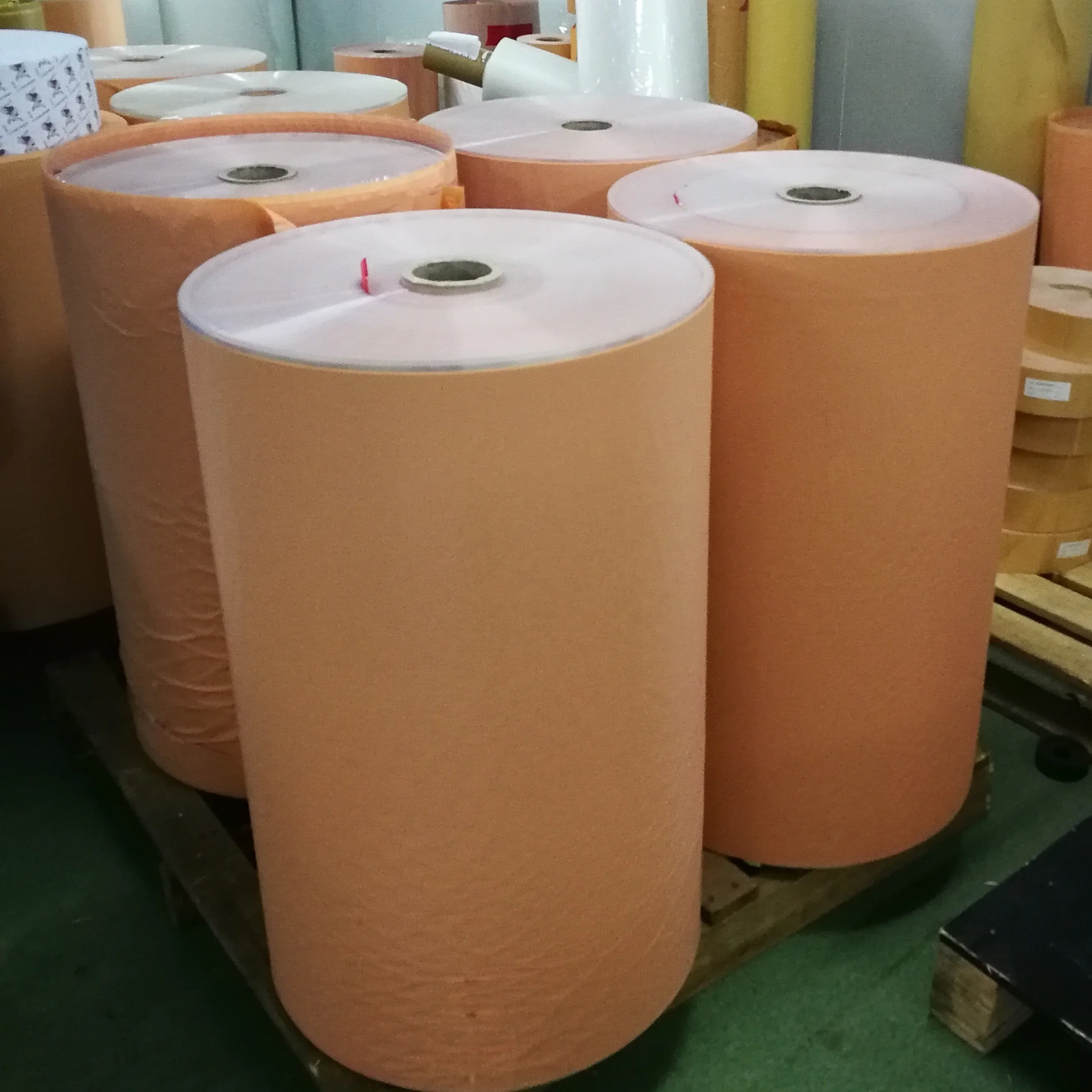 Direct factory of PE band aid raw material wound plaster jumbo rolls-skin color/gridding/brown color adhesive bandage roll