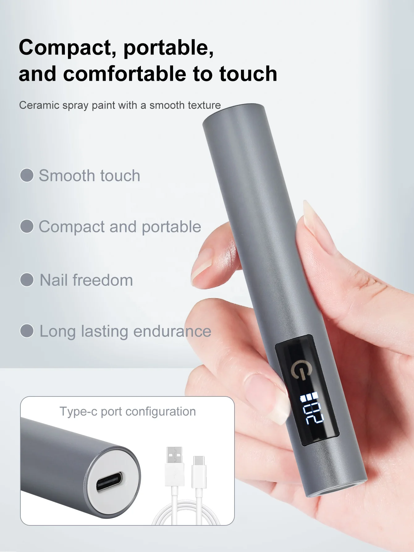 Handheld Electric Mini Portable Usb Led Nail Lamp Cordless Nail Lamp Rechargeable Portable Mini Nail Dryer