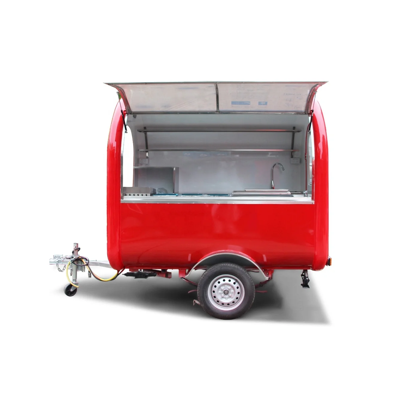 Yieson Luxury Vans electric scooters mobile food truck cart ice cream fast food cart Shawarma Burners Gyros Grill Food Cart