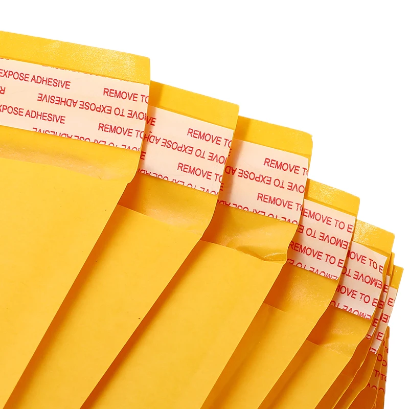 
Kraft Paper Working Document Envelope Express Delivery Courier Lined Bubble Self-sealing Thickened Courier Bubble Bags 