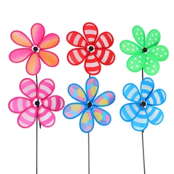 Lawn Decoration Sunflower Pattern Pinwheel Patio Garden Windmill