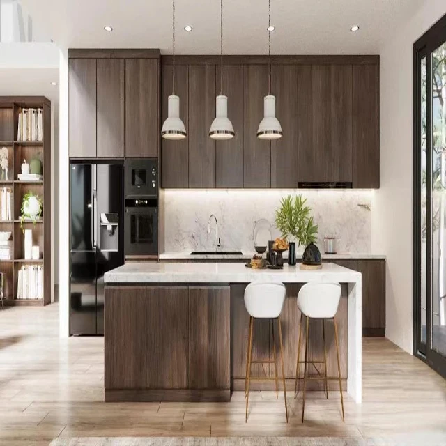 HZ designs modular wooden cabinet with high quality kitchen cabinets