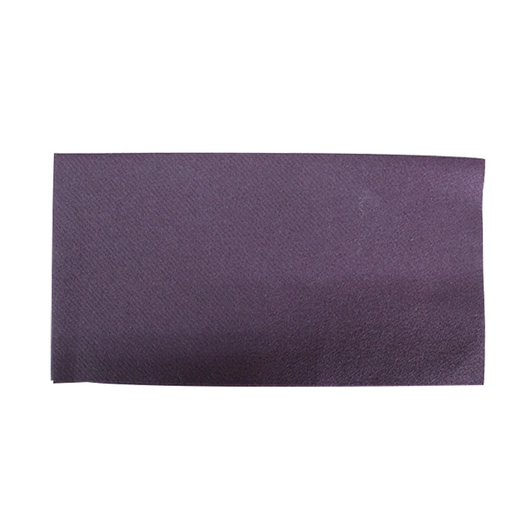 Colorful folded paper napkins at weddings