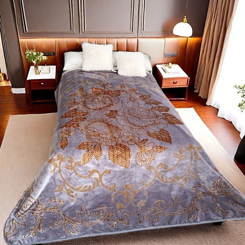 double sided knitting woven supply wholesale price custom printed fleece blankets