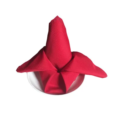 Wholesale 100% Polyester Fabric Reusable Wedding Restaurant Linen Table Napkin