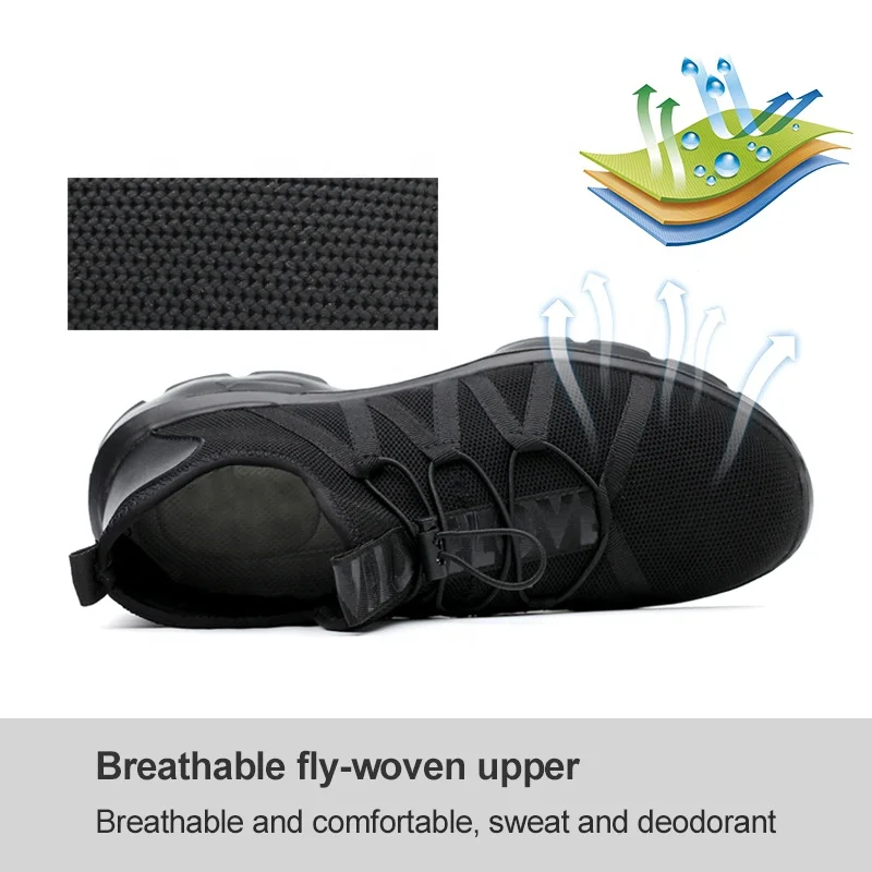 Hot Sale Popular Sport Fashion Style Steel Toe and Steel Midsole Anti Piercing Anti Smashing Men Safety Shoes