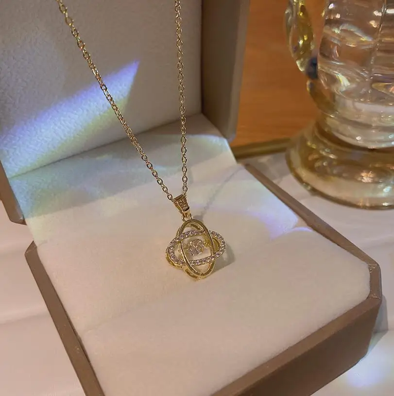 Cheap Good Quality Titanium Steel Necklace For Women With A High-grade Sense Of Pendant Ins Collarbone Chain Summer Necklace