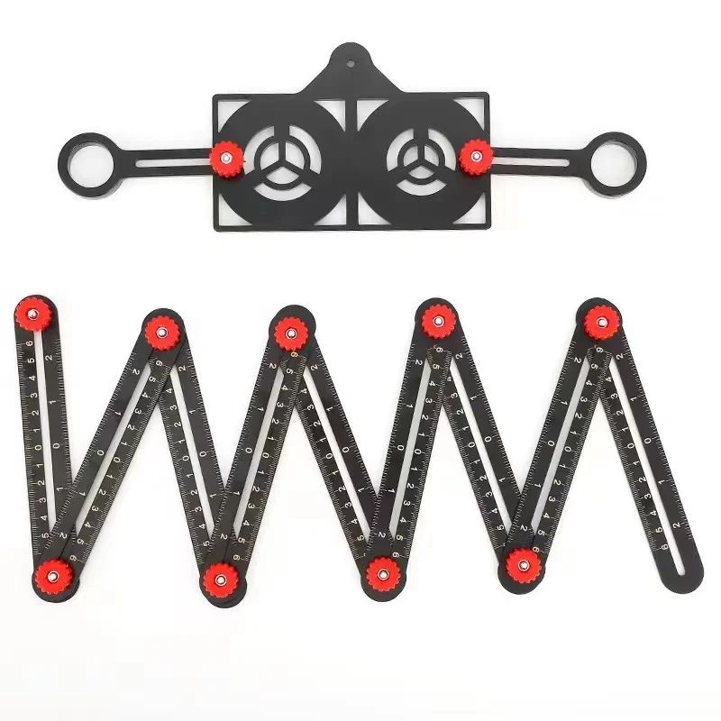 Measuring ruler multi-folding high-precision six-fold ruler