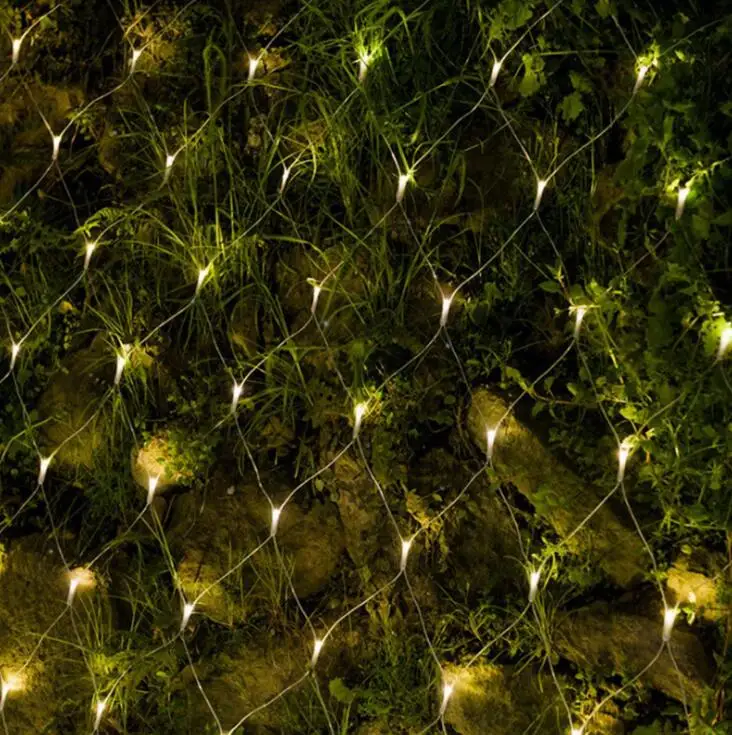 String Lights 1.6mm Dia 120 Led Net Mesh Fairy String Light Christmas Wedding Party Fairy String Lights With 8 Function C