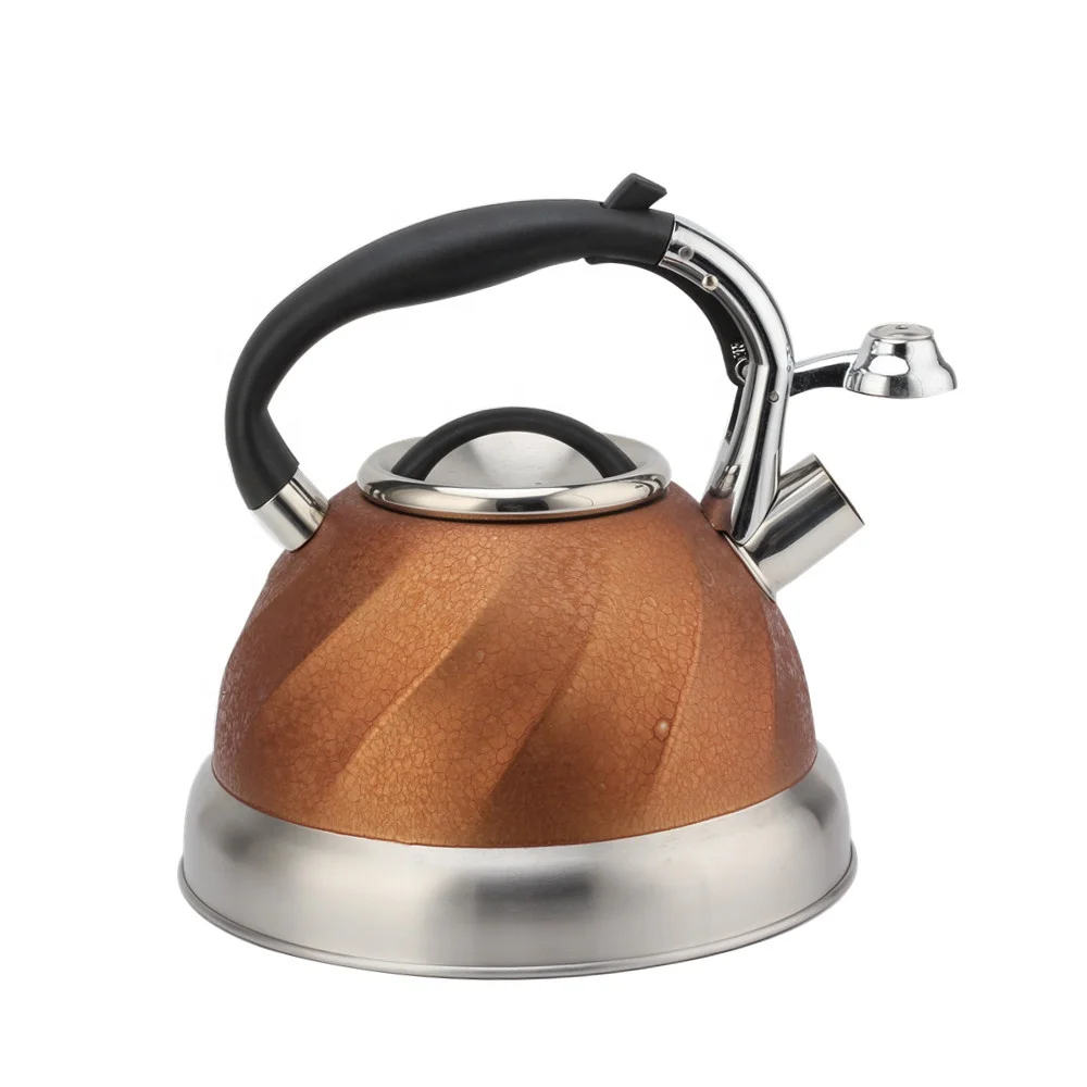 Stainless Steel Whistling Kettles Teapot With Anti-Hot Handle, Hot Water Boiling Tea Pots For Stove Top, 3L Tea Kettle Stovetop