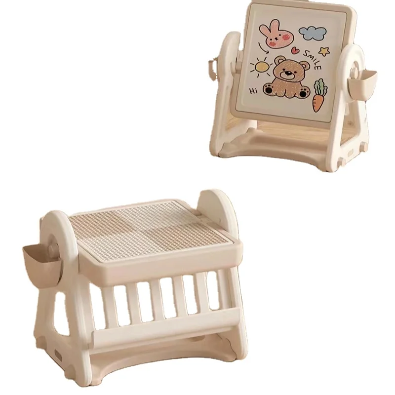 High Quality Drawing Board Toys Foldable Block Building Tables Drawing Toy Set For preschool kids