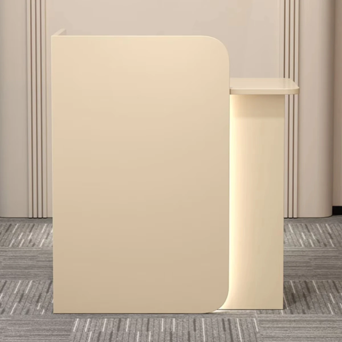 Прямая Продажа с фабрики оптовая продажа небольшой размер салон красоты спа-ресепшн МДФ простой бар на заказ белый стойка регистрации