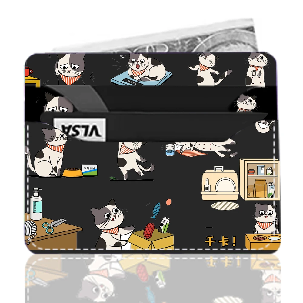 high quality custom slim card holder luxury pu leather personalized card holder business card holders