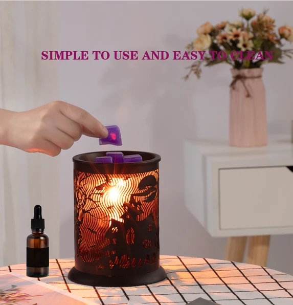 Iron Made Oil Burner Latest New Design Aroma Lamp And Wax Burner For Home Decoration