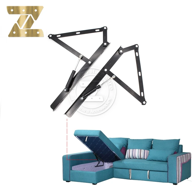 Space Saving sofa bed lift mechanism  with gas spring 400mm length  Thickened and strengthened sofa support frame accessories