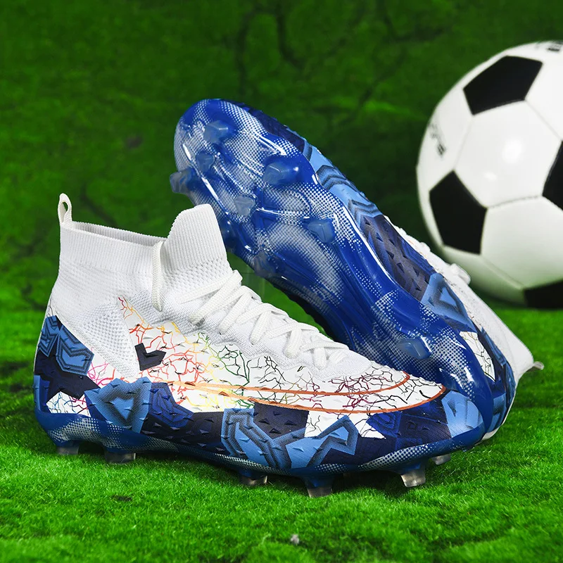 Futbol Zapatos Turf Broken Soccer Shoes Outdoor Custom Men Training Sneakers Boy Sports Long Spikes Football Boots
