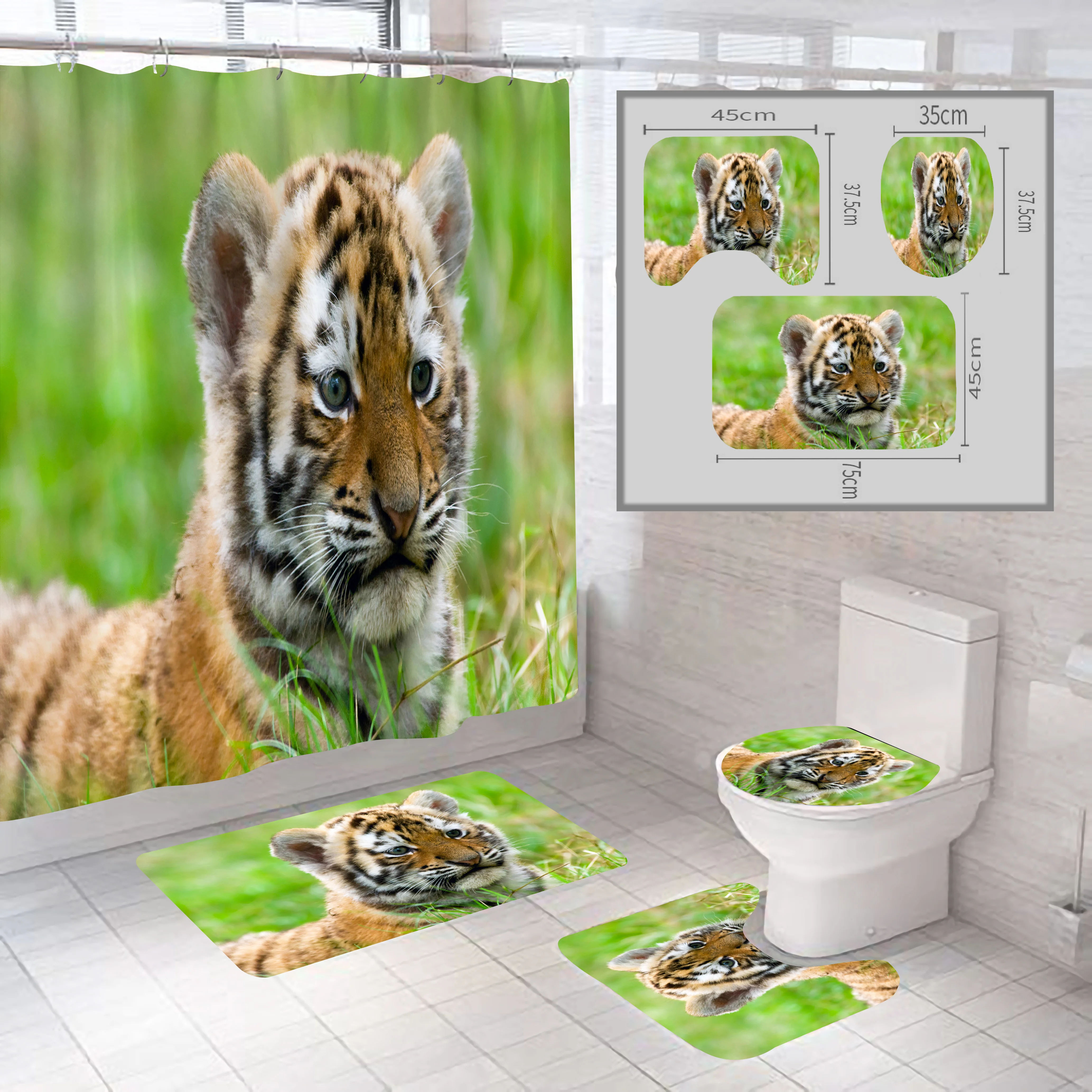 Набор для ванной комнаты с 3D-печатью