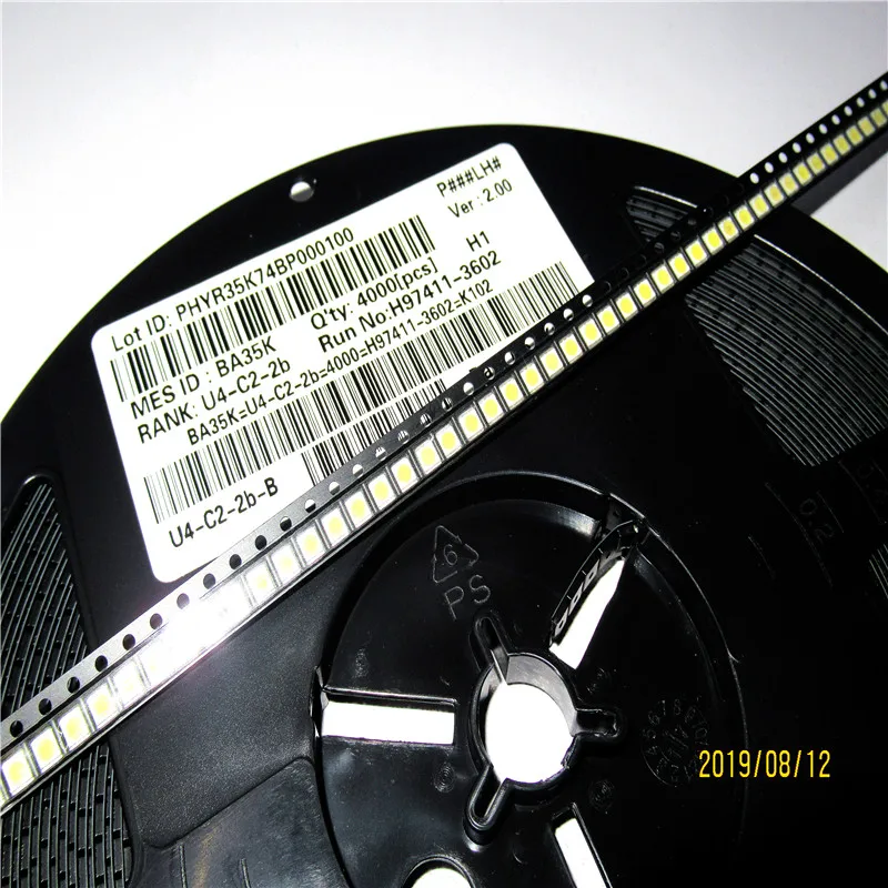  СВЕТОДИОДНАЯ лента SMD 3528 2835 1 Вт 3 в с ЖК-дисплеем и холодным белым