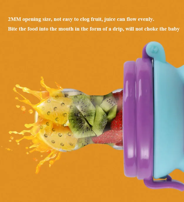 Toddler baby fruit feeder pacifier food grade Nibbler Feeder silicone Toddler food grade Infant Nipple holder for kids