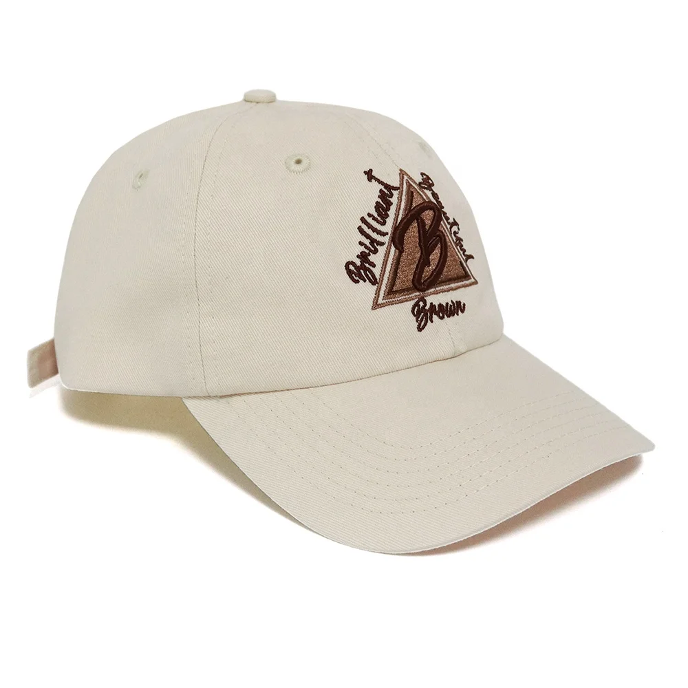Factory Price OEM 6 Panel Custom Cream Unstructured Sport Embroidery Baseball 3d Embroidery Logo Curved Brim Dad Hat Cap