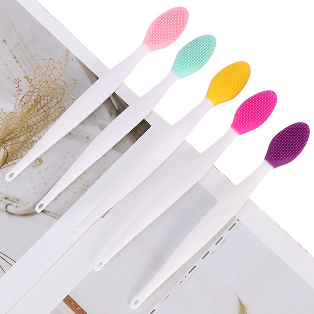 Silicone Lip Scrub Exfolitor Facial Kit for Women Nose Brush