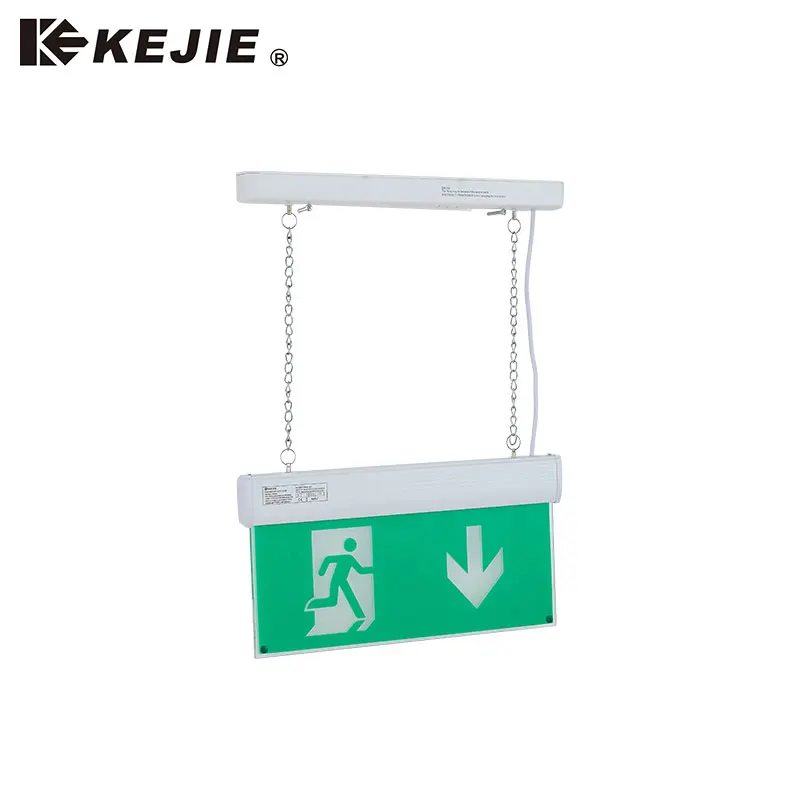 2022 Kejie Ceiling Mounted Led Emergency Light With Exit Sign Blade