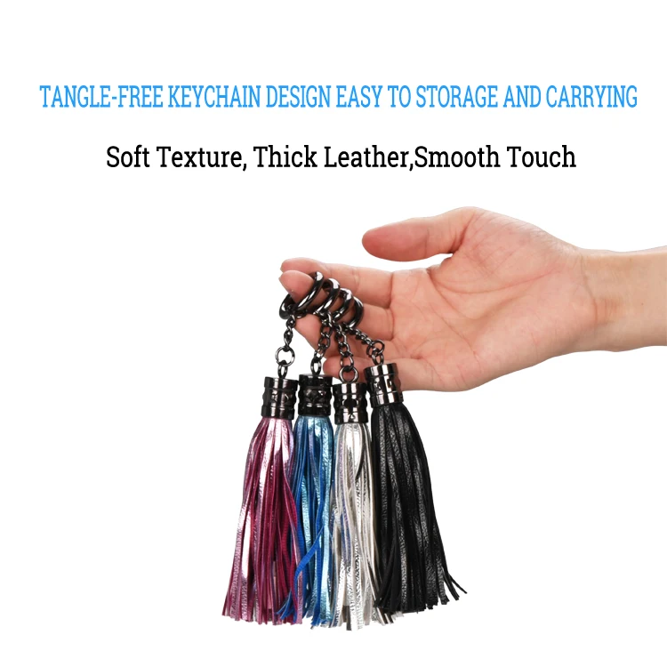 PU Tassel Mobile Phone Data Cable Keychain USB Interface Ladies Car Key Jewelry Pendant Keyring Charger phone charging Cable