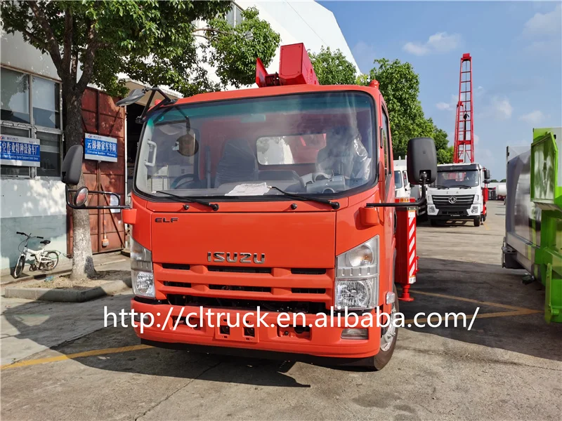 Японский бренд ISUZU 4x2 телескопический грузовик-автоподъемник с платформой для воздушной работы грузовик на