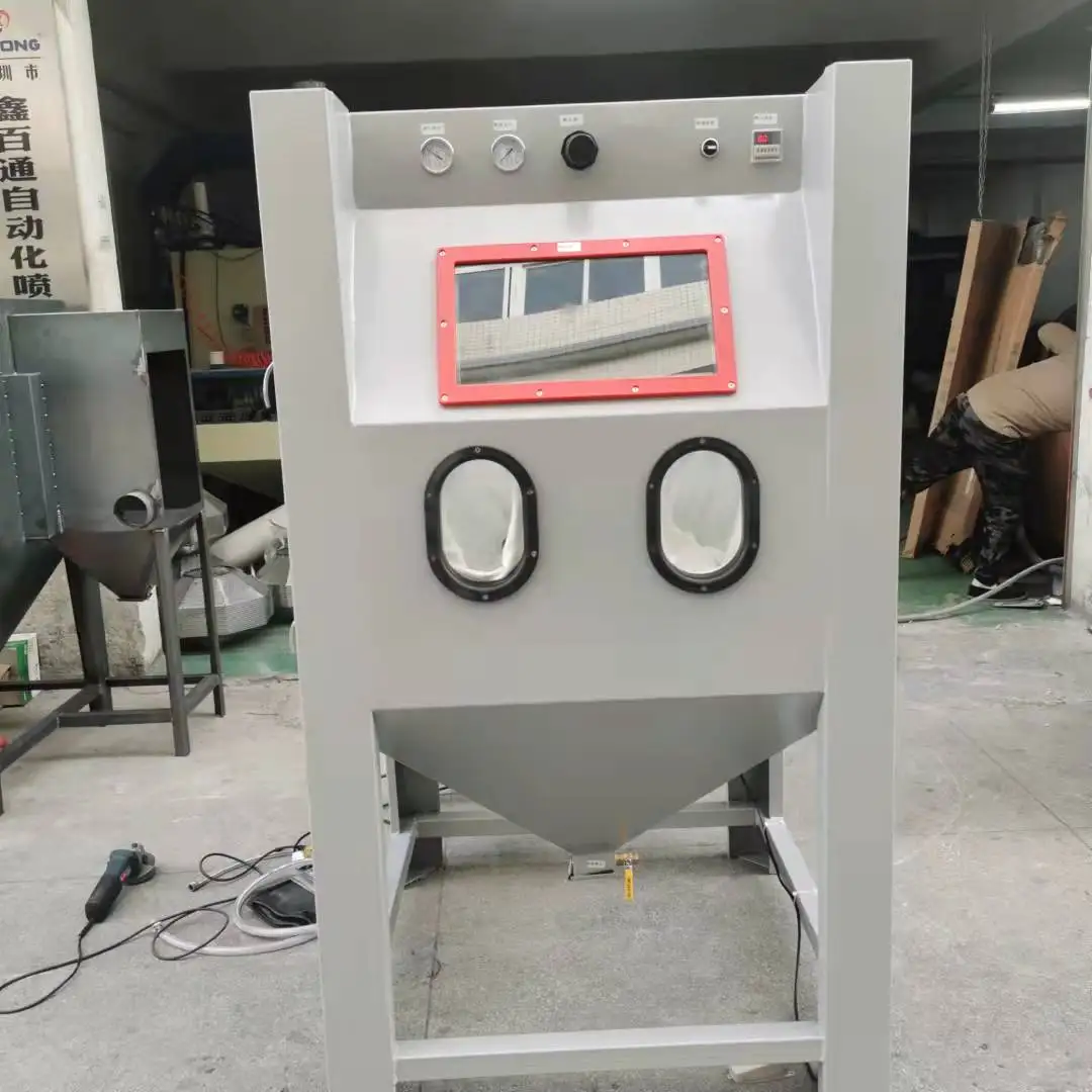 Wet Sand blasting Machine/Dry Blasting Cabinet/Manual Sand Blast deruster Equipment sandblasting derusting