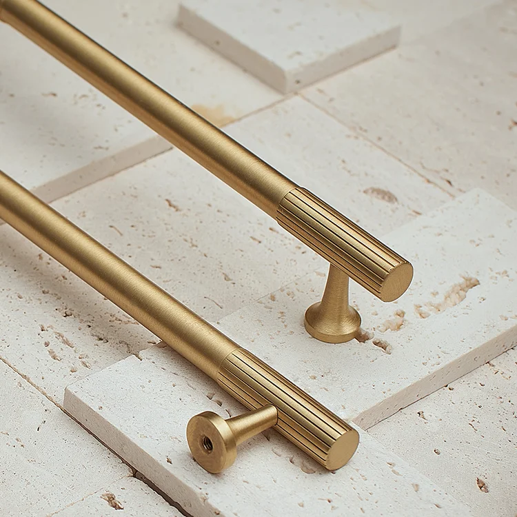 Solid Brass Cabinet Pulls Gold Kitchen Cabinet Handles Drawer Pulls Brushed Brass Kitchen Cabinet Hardware