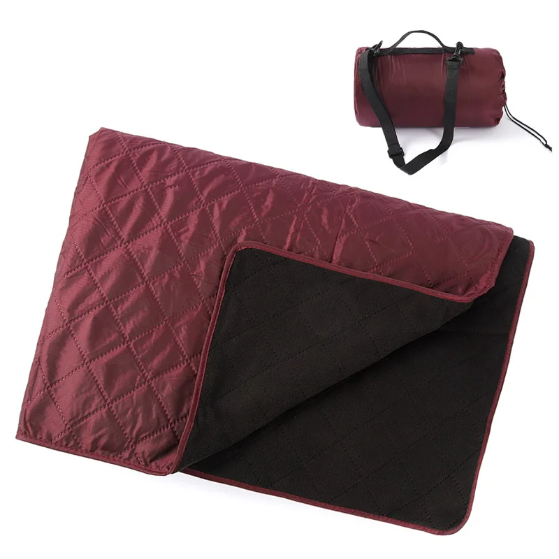 Outdoor Blanket Foldable Sand Free Waterproof Picnic Blanket Large and thickened fleece moisture-proof Camping Carpet picnic mat