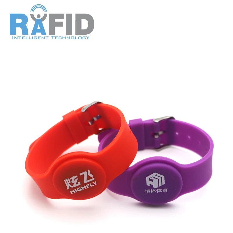 RAFID Children Tracking Wearing Soft Silicone RFID Wristband NFC Bracelet